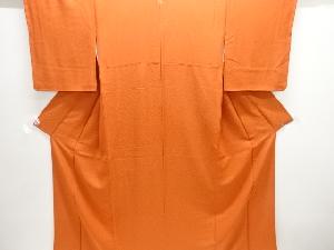 桐紋織り出し一つ紋色無地着物